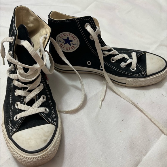 Converse Cream High-Top Sneakers - Picture 1 of 3